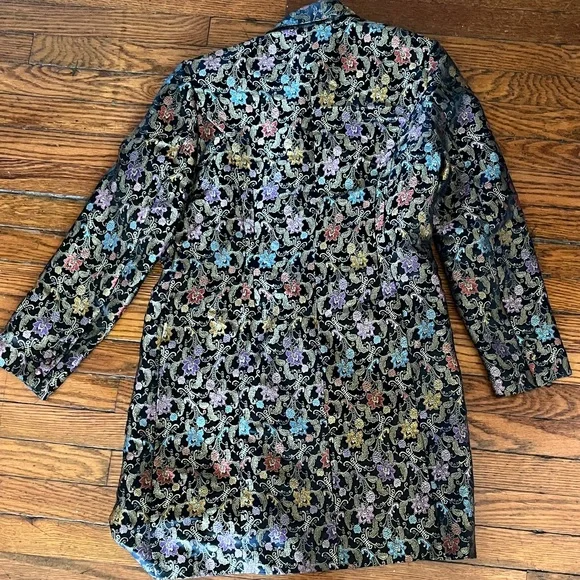 Vintage Floral Brocade Blazer Dress - Picture 4 of 5